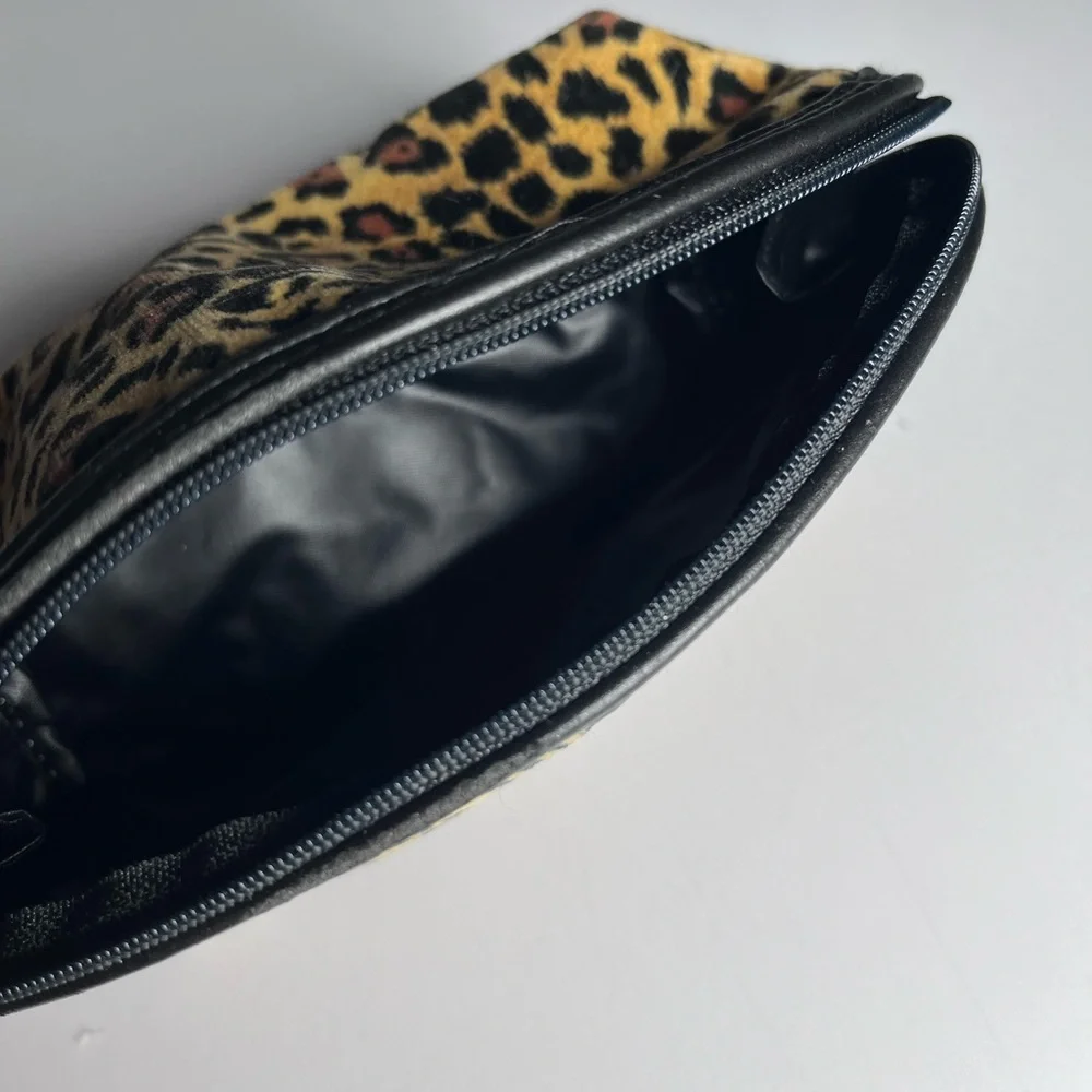 Saks Fifth Avenue Leopard Print Cosmetic Bag - Picture 3 of 3